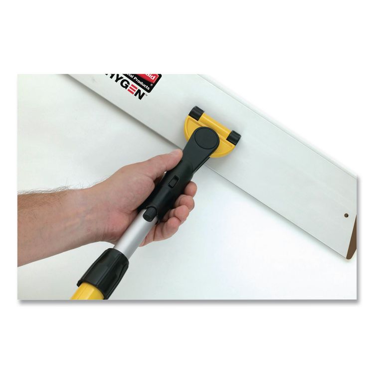 HYGEN Quick Connect Single-Sided Frame, Wet/Dry Mop 17.19 x 3, Aluminum, Yellow