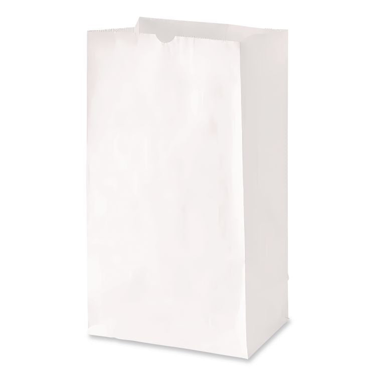 Grocery Paper Bags, 16# Size, 40# Basis Weight, 7.75" x 4.75" x 16", White, 500/Bundle