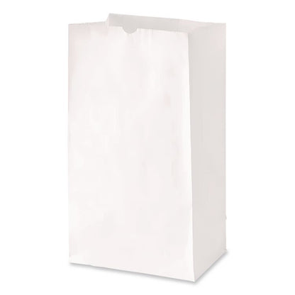 Grocery Paper Bags, 16# Size, 40# Basis Weight, 7.75" x 4.75" x 16", White, 500/Bundle