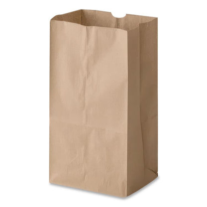 Grocery Paper Bags, 10# Size, Extra-Heavy-Duty, 60# Basis Weight, 7" x 4.38" x 13.75", Kraft, 500/Bundle