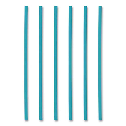 Marine Biodegradable Straws, 7.75", PHA, Ocean Blue, Wrapped, 375/BX, 10 Boxes/Carton