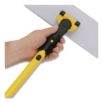HYGEN Quick Connect Single-Sided Frame, Wet/Dry Mop 17.19 x 3, Aluminum, Yellow