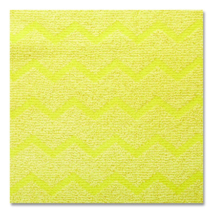 Reusable Cleaning Cloths, Microfiber, 16 x 16, Yellow, 12/Carton