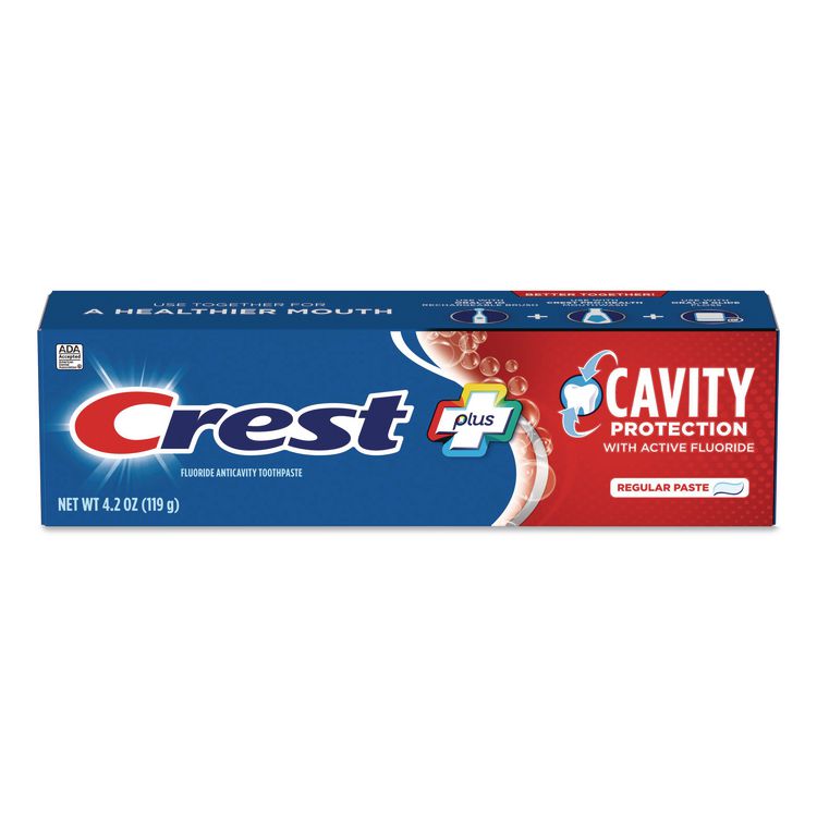 Cavity Protection Toothpaste, Regular, 4.2 oz, Tube, 24/Carton