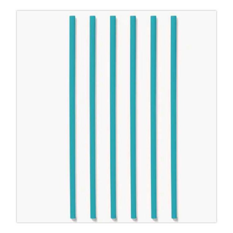 Marine Biodegradable Straws, 10.25", PHA, Ocean Blue, Wrapped, 250/Box, 8 Boxes/Carton