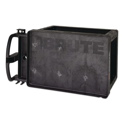 BRUTE Heavy-Duty Utility Cart with Lipped Shelves, Plastic, 2 Shelves, 500 lb Capacity, 17.13" x 38.5" x 38.88", Black