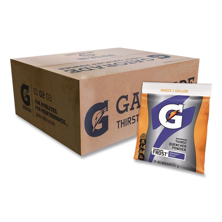 Original Powdered Drink Mix, Riptide Rush, 21 oz Packets, Yields 2.5 Gallons per Packet, 32/Carton
