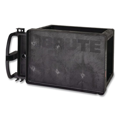 BRUTE Heavy-Duty Utility Cart with Lipped Shelves, Plastic, 2 Shelves, 500 lb Capacity, 25.9" x 45.2" x 32.2",  Black