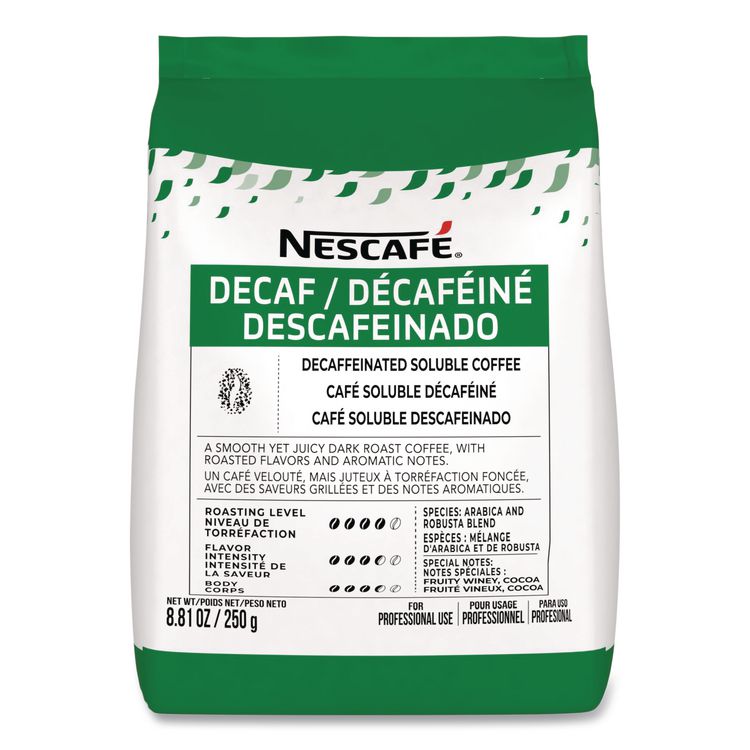 Bulk Decaf Ground Coffee, Arabica, 8.81 oz Bag, 4/Carton