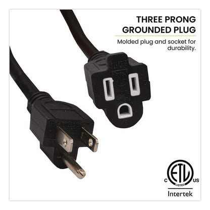 16 AWG Outdoor Extension Cord, 15 ft, 13 A, Black