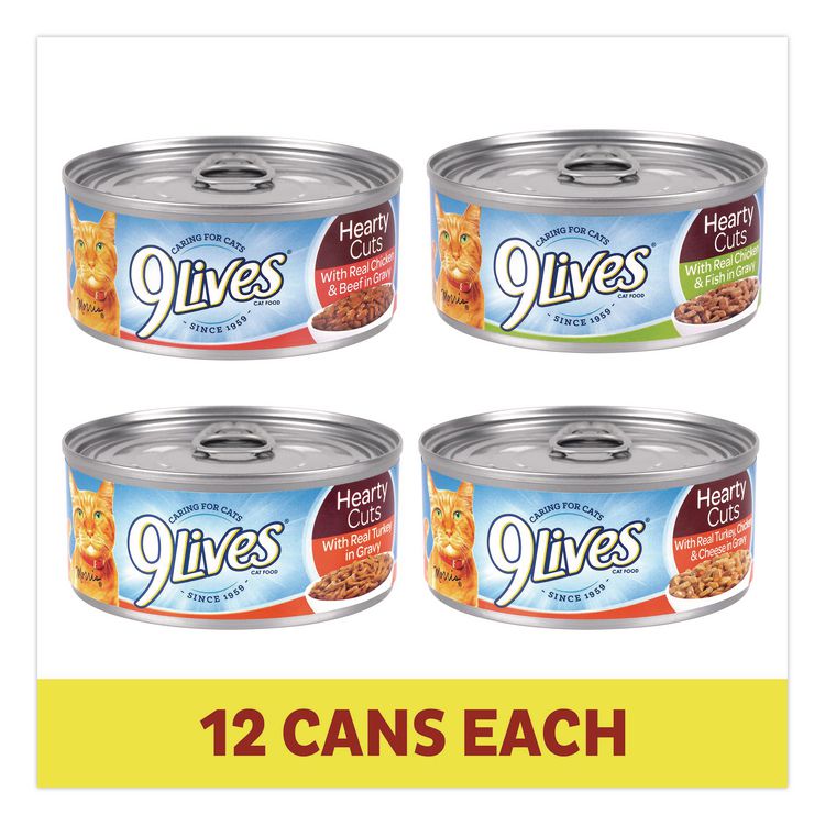 Gravy Classics Wet Cat Food Variety Pack, Assorted Flavors, 5.5 oz Can, 48/Carton