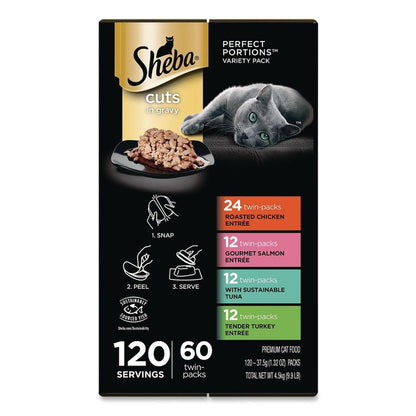 Perfect Portions Variety Twin Packs, Assorted Flavors, 1.32 oz Can, 60/Carton