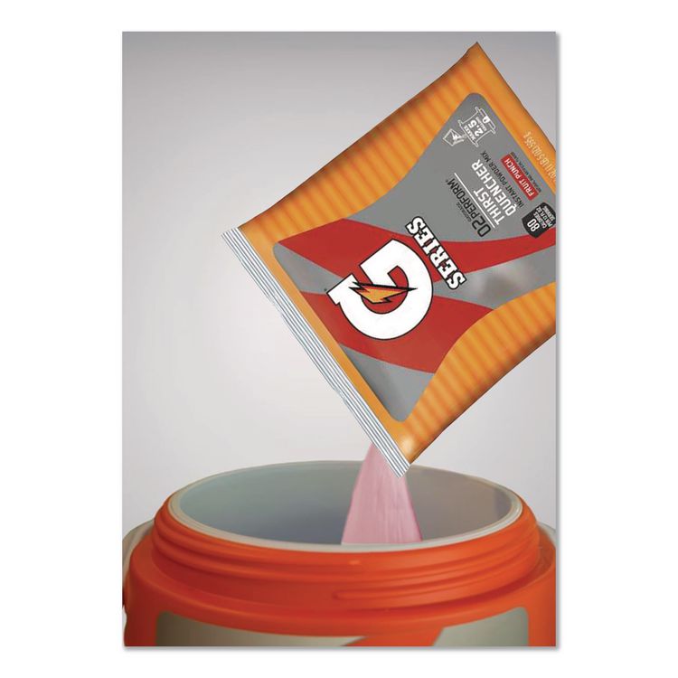Thirst Quencher Powdered Drink Mix, Fruit Punch, 21 oz Packet, Yields 2.5 Gallons per Packet, 32/Carton