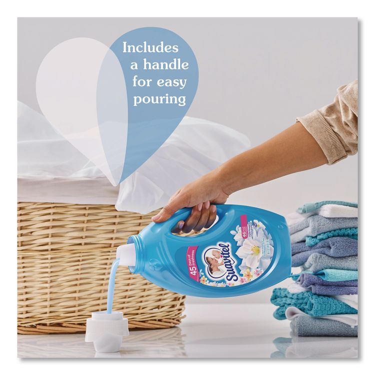 Fabric Softener, Floral Scent, 46 oz Bottle, 6/Carton
