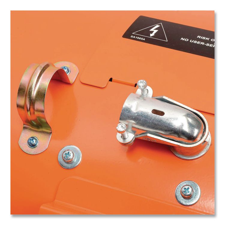 Electric Salamander Heater with Adjustable Thermostat, 208 V, 15,000 W, 23.03 x 34.75 x 24.68, Orange