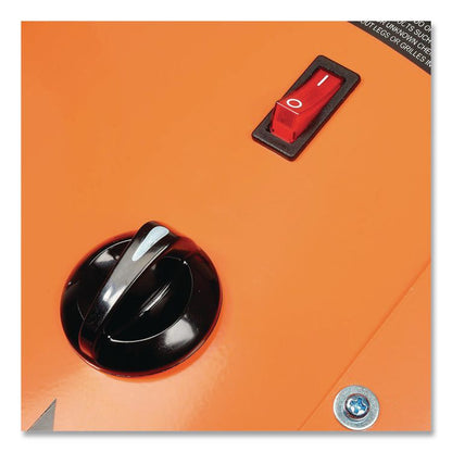 Electric Salamander Heater with Adjustable Thermostat, 208 V, 15,000 W, 23.03 x 34.75 x 24.68, Orange