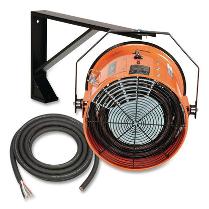 Electric Salamander Heater with Adjustable Thermostat, 208 V, 15,000 W, 23.03 x 34.75 x 24.68, Orange