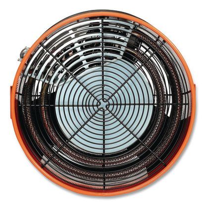 Electric Salamander Heater with Adjustable Thermostat, 240 V, 15,000 W, 23.03 x 34.75 x 24.68, Orange