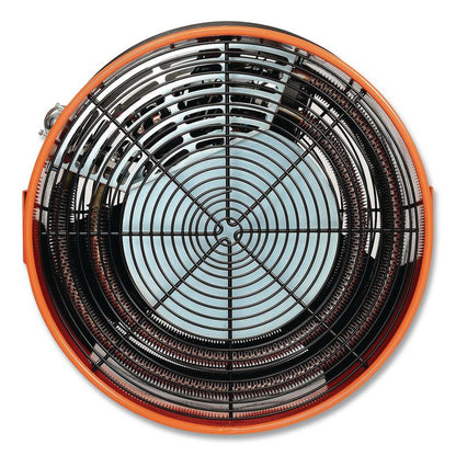 Electric Salamander Heater with Adjustable Thermostat, 480 V, 15,000 W, 23.03 x 20 x 24.68, Orange