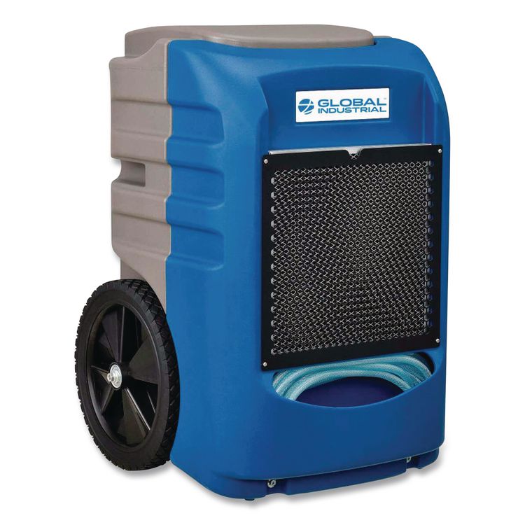Low Grain Refrigerant Dehumidifier with Pump, 75 pt Tank Capacity, 18 x 20 x 20, Blue