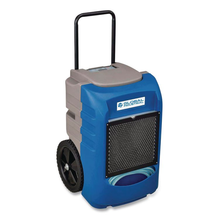 Low Grain Refrigerant Dehumidifier with Pump, 75 pt Tank Capacity, 18 x 20 x 20, Blue