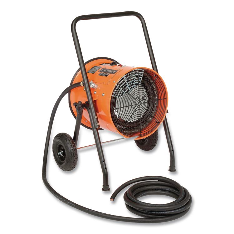 Portable Salamander Heater with Adjustable Thermostat, 240 V, 15,000 W, 21.59 x 28 x 38.5, Orange