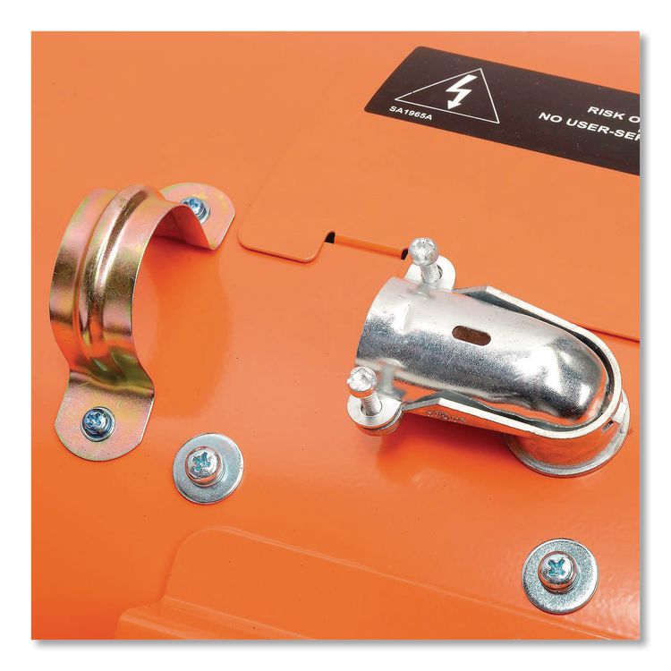 Portable Salamander Heater with Adjustable Thermostat, 480 V, 15,000 W, 21.59 x 28 x 38.5, Orange