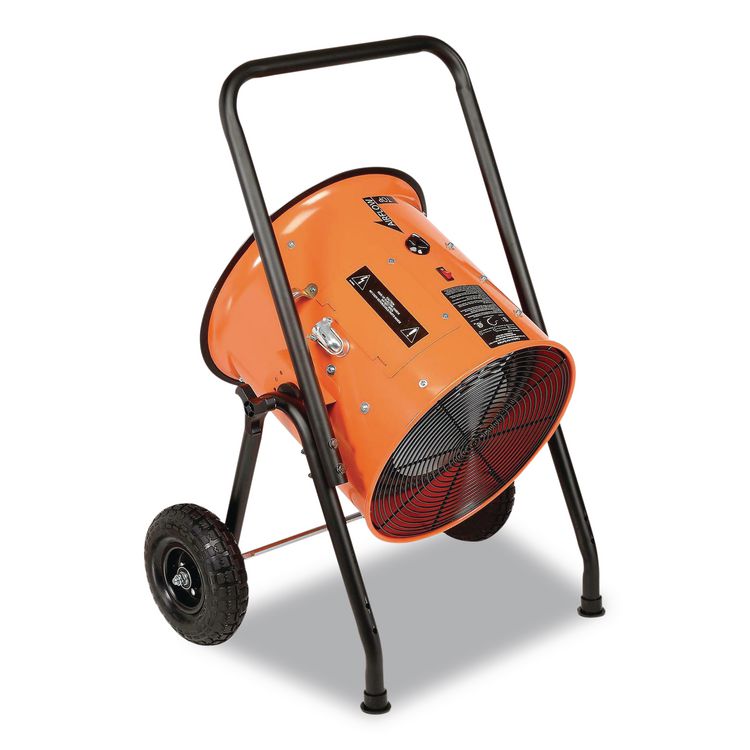 Portable Salamander Heater with Adjustable Thermostat, 208 V, 15,000 W, 21.59 x 28 x 38.5, Orange