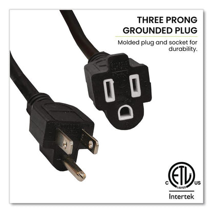 16 AWG Outdoor Extension Cord, 50 ft, 13 A,  Black