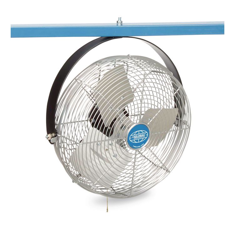 12" Industrial Workstation Fan, 1,855 CFM, 15 hp