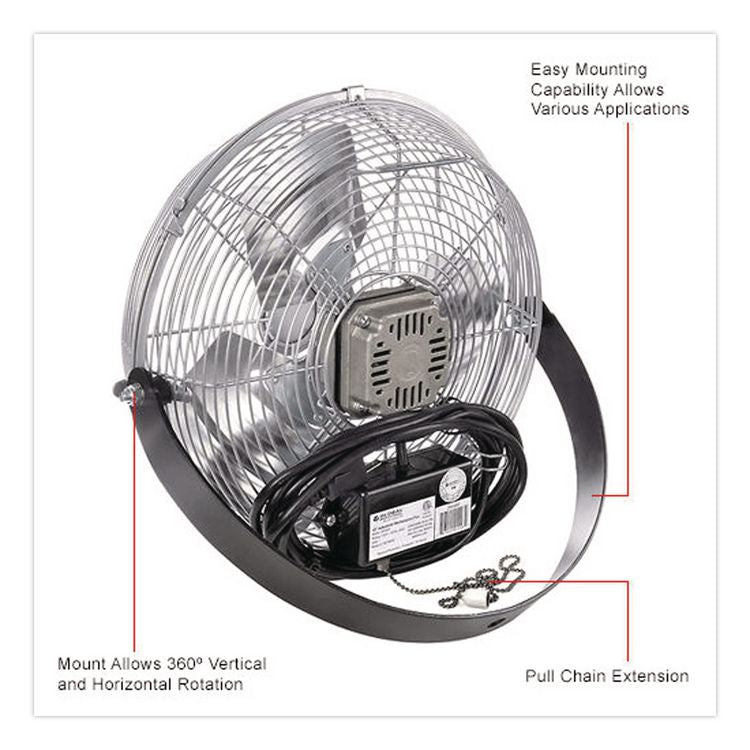 18" Industrial Workstation Fan, 4,600 CFM, 1/3 hp