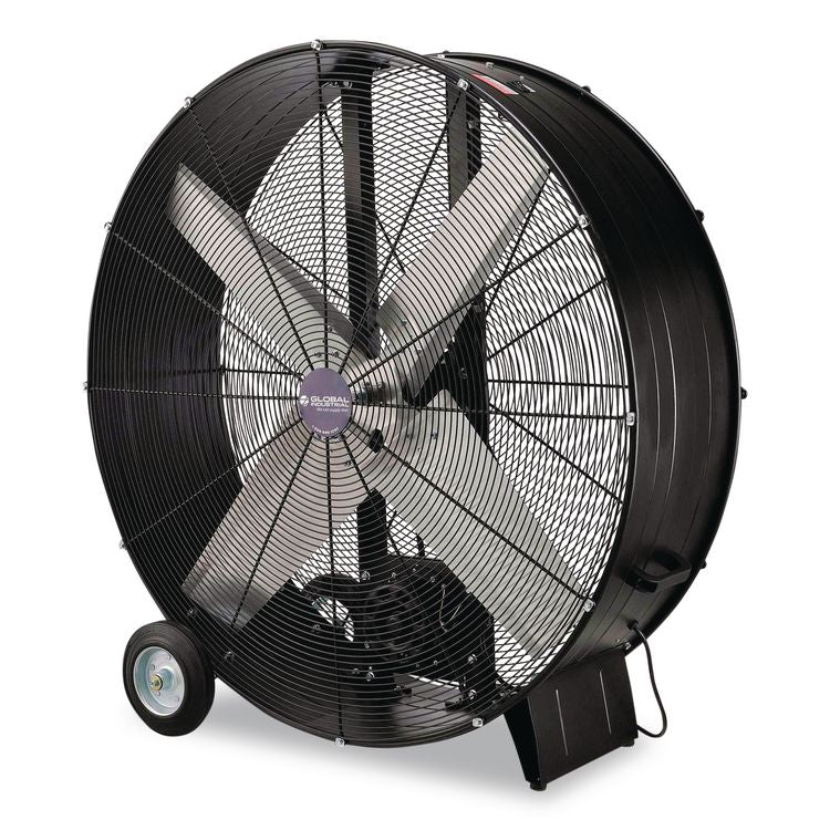 Portable Drum Blower Fan, 42", 2 Speeds, Black