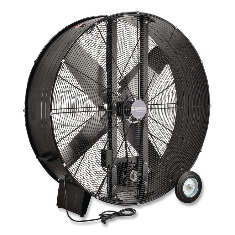 Portable Drum Blower Fan, 42", 2 Speeds, Black