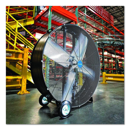 48" Portable Drum Blower Fan, 2 Speeds, Black