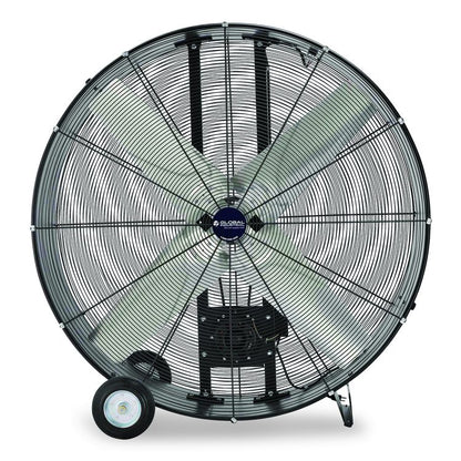48" Portable Drum Blower Fan, 2 Speeds, Black