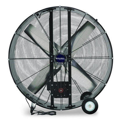 48" Portable Drum Blower Fan, 2 Speeds, Black
