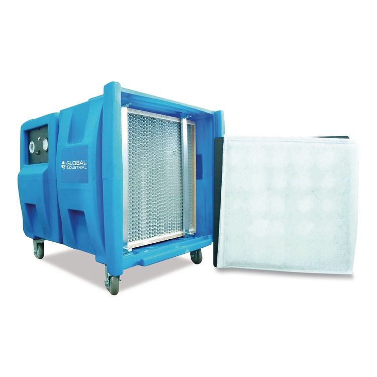 Commercial Air Scrubber and Negative Air Machine with HEPA Filter, 2 Speed, 1,000/2,000 CFM, 115 V