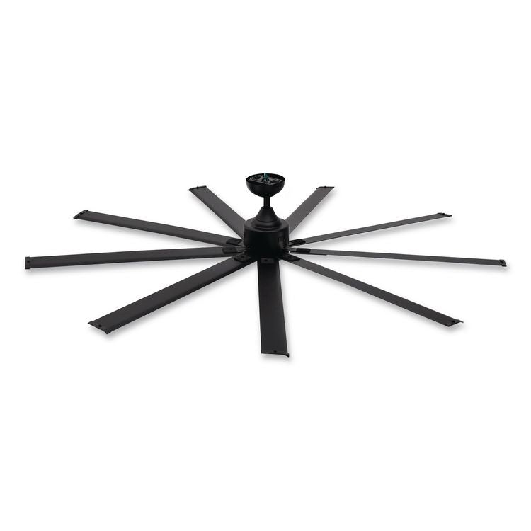 Industrial Ceiling Fan, 72", 6 Speeds, 9,400 CFM, Black