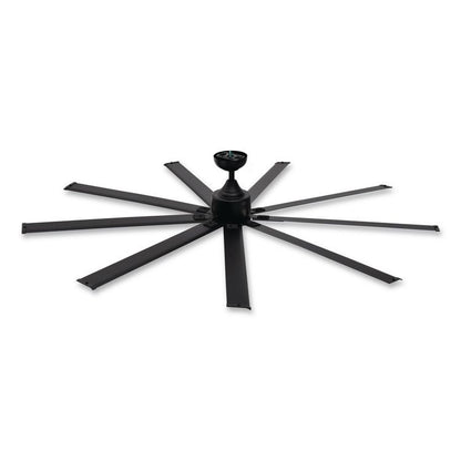 Industrial Ceiling Fan, 72", 6 Speeds, 9,400 CFM, Black