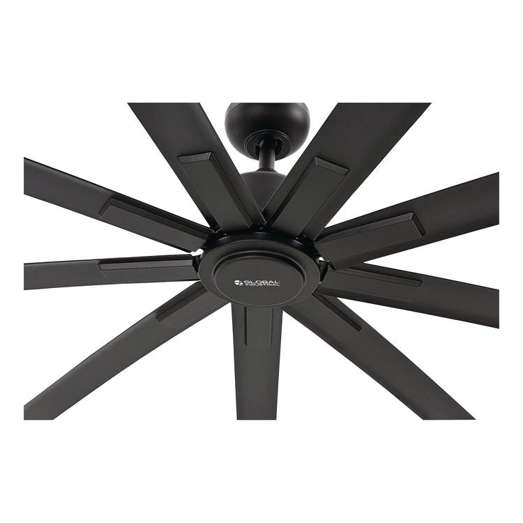 Industrial Ceiling Fan, 72", 6 Speeds, 9,400 CFM, Black