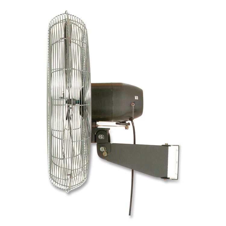 Oscillating Wall Mount Fan, 30", 3 Speeds, Black