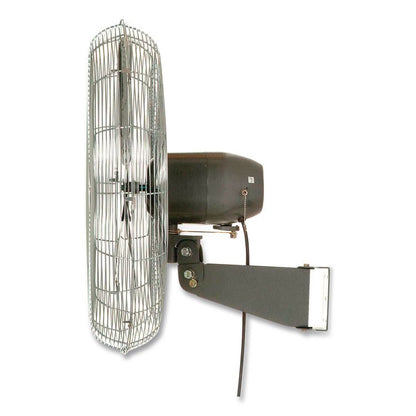 Oscillating Wall Mount Fan, 30", 3 Speeds, Black