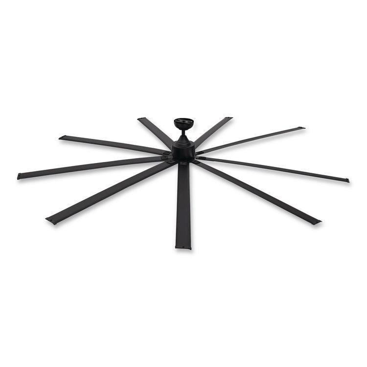 Industrial Ceiling Fan, 96", 6 Speeds, 10,500 CFM, Black