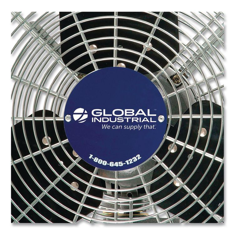Oscillating Wall Mount Fan, 30", 3 Speeds, Black