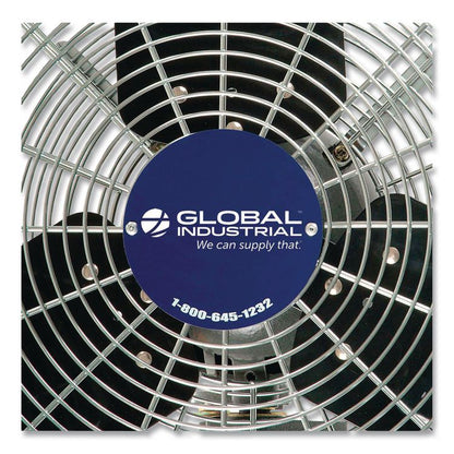 Oscillating Wall Mount Fan, 30", 3 Speeds, Black