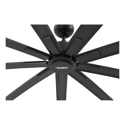 Industrial Ceiling Fan, 96", 6 Speeds, 10,500 CFM, Black