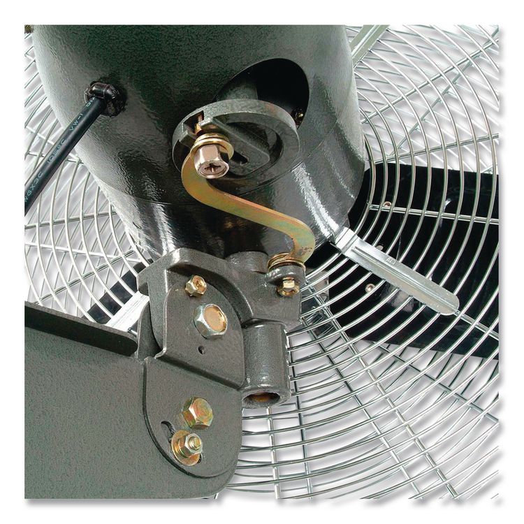 Oscillating Wall Mount Fan, 30", 3 Speeds, Black