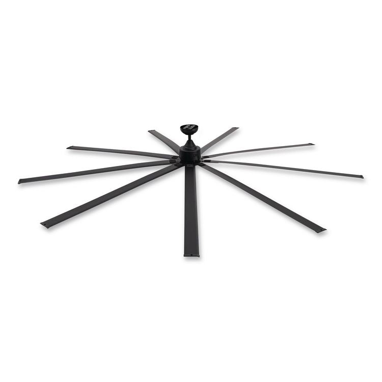 Industrial Ceiling Fan, 108", 6 Speeds, 20,000 CFM, Black