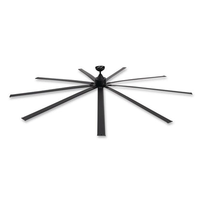 Industrial Ceiling Fan, 108", 6 Speeds, 20,000 CFM, Black