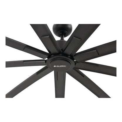 Industrial Ceiling Fan, 108", 6 Speeds, 20,000 CFM, Black